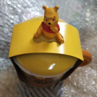 クマノプーサン(くまのプーさん)のプーさんの蓋つきマグカップ(グラス/カップ)