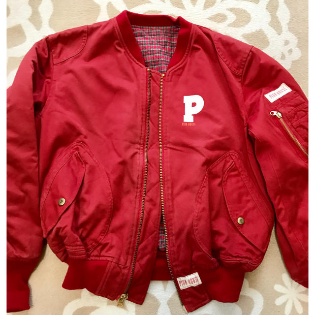 PINK HOUSE(ピンクハウス)のお値下げ❤️ピンクハウス 赤ブルゾン レディースのジャケット/アウター(ブルゾン)の商品写真