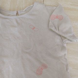 ミナペルホネン(mina perhonen)のお値下げ　美品　ミナペルホネン　キッズchocho Tシャツ　90(Tシャツ/カットソー)