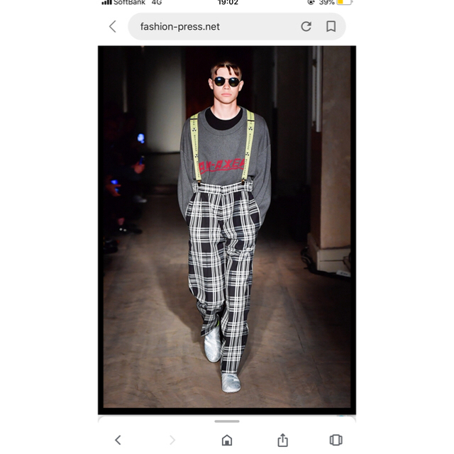 COMME des GARCONS(コムデギャルソン)のgosha rubchinskiy チェックパンツ メンズのパンツ(スラックス)の商品写真