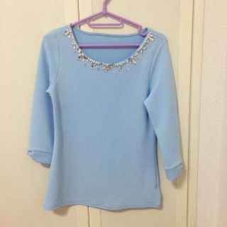 セシルマクビー(CECIL McBEE)のビジュートップス(Tシャツ(長袖/七分))