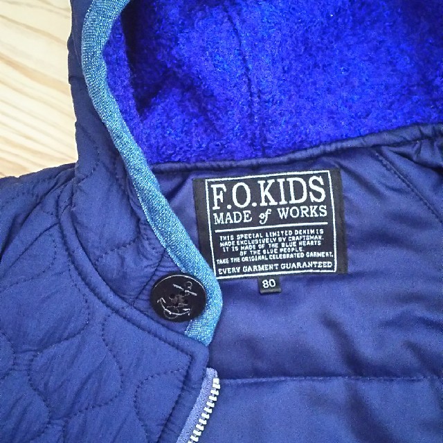 F.O.KIDS(エフオーキッズ)のアウター パーカー 80 キッズ/ベビー/マタニティのベビー服(~85cm)(ジャケット/コート)の商品写真