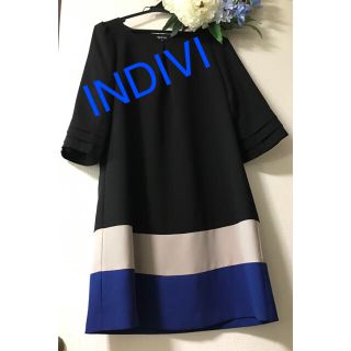 インディヴィ(INDIVI)の✨美品✨◆ INDIVI ◆ 膝丈ワンピース(ひざ丈ワンピース)