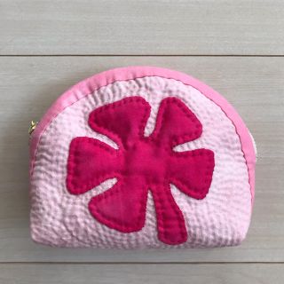 ハワイアンキルト☆ハンドメイド☆ポーチ・ピンク(ポーチ)