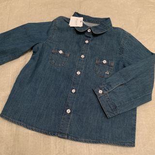 ボンポワン(Bonpoint)の★outlet sale★ボンポワン 16AW デニムシャツ 3a(ブラウス)