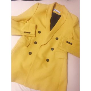 ザラ(ZARA)のZARA ジャケット 黄色 秋冬(テーラードジャケット)