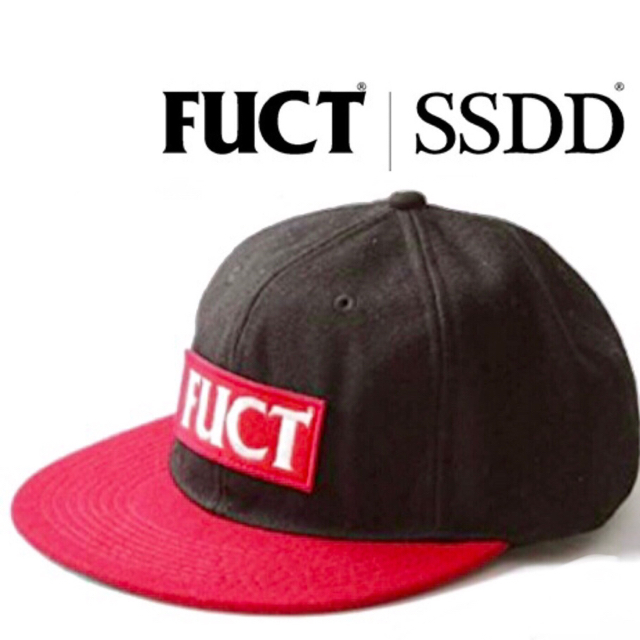 新品タグ付❗️ FUCT SSDD ファクト ボックスロゴ ウール キャップ 黒