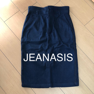ジーナシス(JEANASIS)のJEANASIS タイトスカート デニムスカート Sサイズ(ひざ丈スカート)