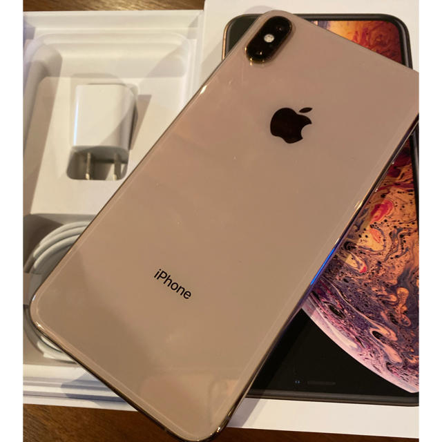 iPhone Xs Max 日本アップルsimフリーゴールド256 CARE付