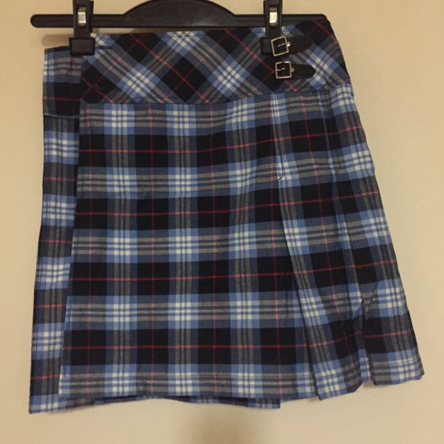 ベルボカバー付 チェックスカート☆ レディースのスカート(ミニスカート)の商品写真