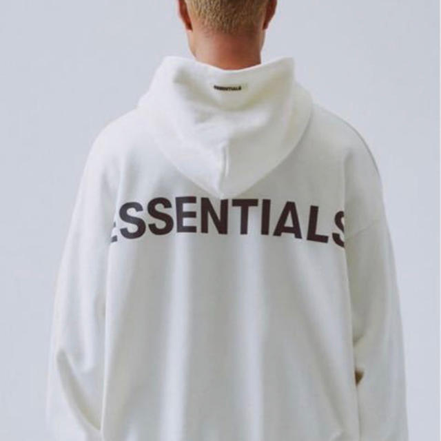 FEAR OF GOD(フィアオブゴッド)のESSENTIALS Fear of God パーカー ホワイト FOG L メンズのトップス(パーカー)の商品写真