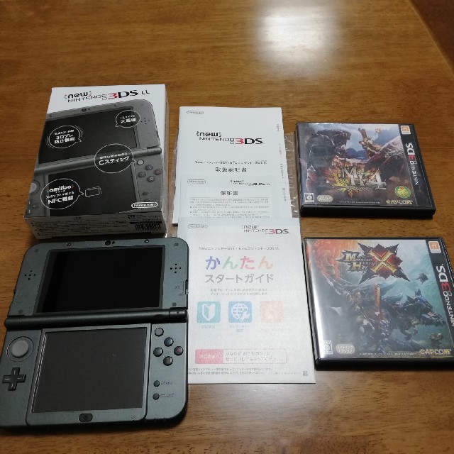 Newニンテンドー3DS LL メタリックブラック ソフト2本付-