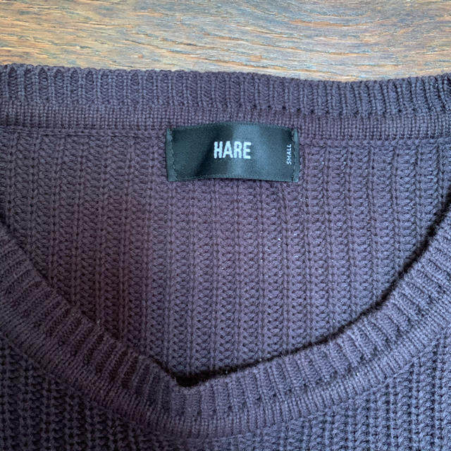 HARE(ハレ)の【希少】 HARE ダメージ ニット damage  knit Black メンズのトップス(ニット/セーター)の商品写真