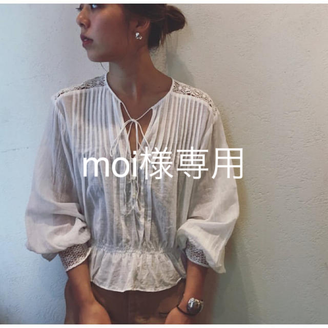 シャツ/ブラウス(長袖/七分)nowos レースブラウス 2019AW 完売