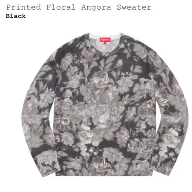 printed floral angora sweater mサイズ