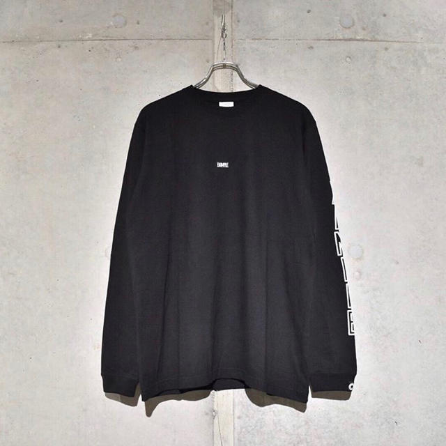 【黒/XL】EMBROIDERY SMALL LOGO L/S TEE メンズのトップス(Tシャツ/カットソー(七分/長袖))の商品写真