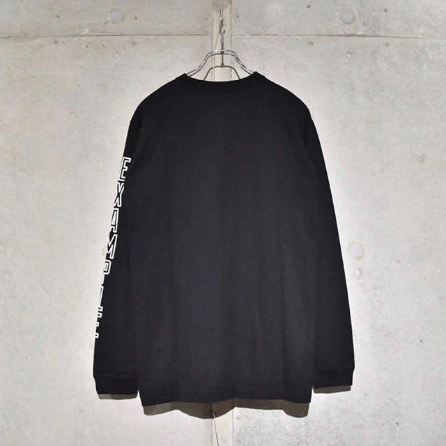 【黒/XL】EMBROIDERY SMALL LOGO L/S TEE メンズのトップス(Tシャツ/カットソー(七分/長袖))の商品写真