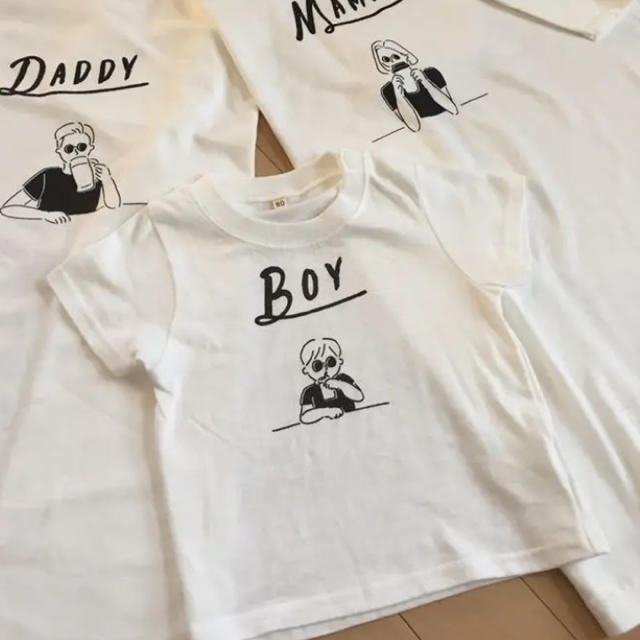 【美品】BOY ロゴTシャツ キッズ/ベビー/マタニティのベビー服(~85cm)(Ｔシャツ)の商品写真