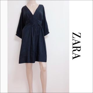 ザラ(ZARA)のZARA リボン シルク ワンピース♡ROSEBAD ナチュラルビューティー(ミニワンピース)