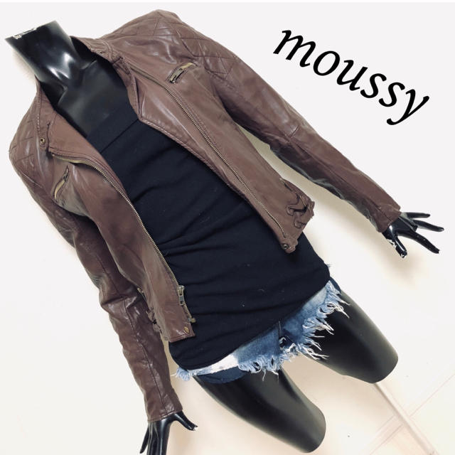 moussy(マウジー)の moussy＊ライダースジャケット レディースのジャケット/アウター(ライダースジャケット)の商品写真