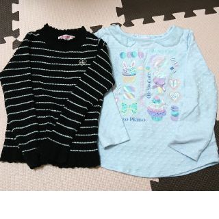 メゾピアノ(mezzo piano)の【中古】メゾピアノ Tシャツ100,110(Tシャツ/カットソー)