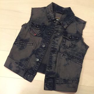 ディーゼル(DIESEL)の大幅値下げ！新品未使用！DIESEL デニムベスト XSサイズ(ベスト/ジレ)