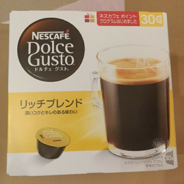 Nestle(ネスレ)の【ネスカフェ】【ドルチェグスト】リッチブレンド30杯分 食品/飲料/酒の飲料(コーヒー)の商品写真