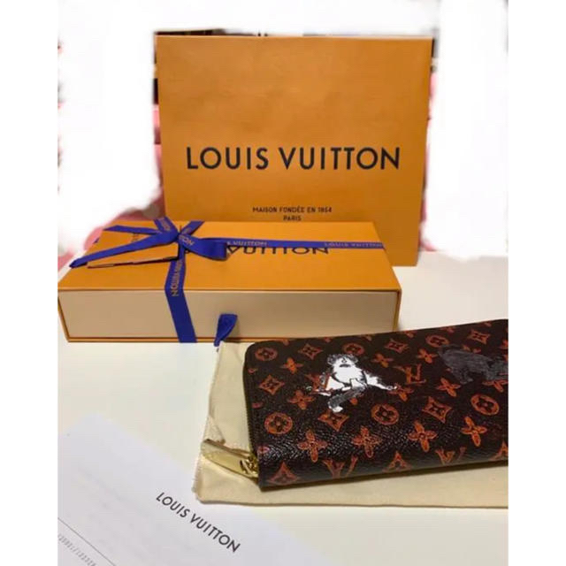 日本限定 LOUIS VUITTON - ルイヴィトン キャットグラム ネコ 財布 長