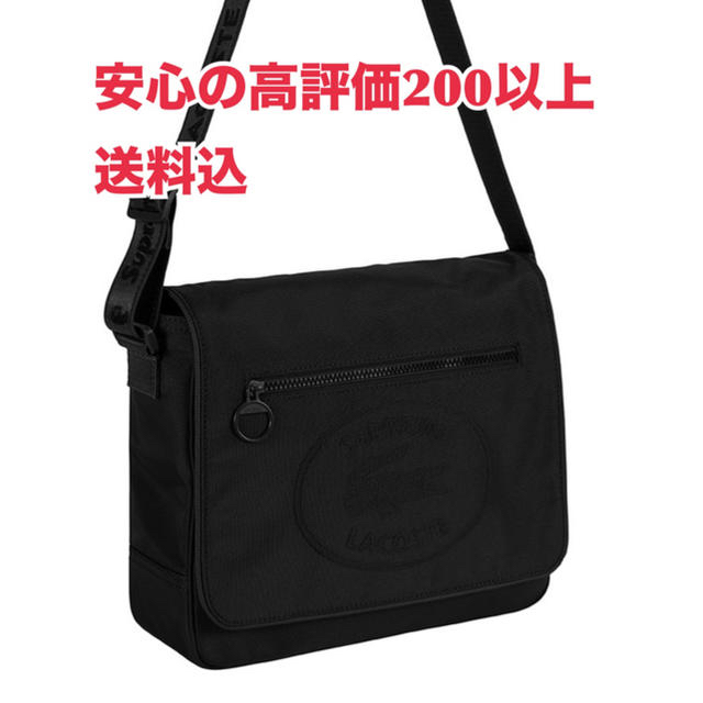 送料込 黒 LACOSTE Small Messenger Bag