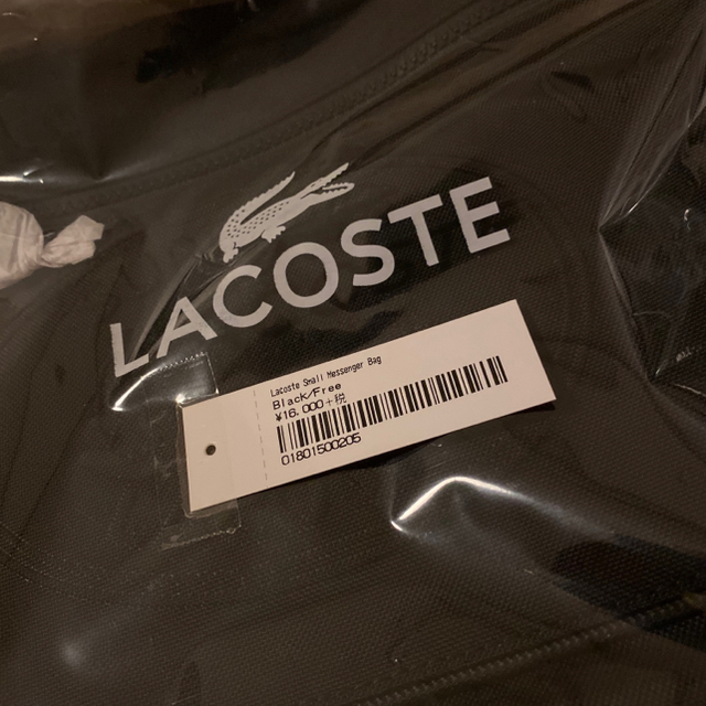 送料込 黒 LACOSTE Small Messenger Bag 2