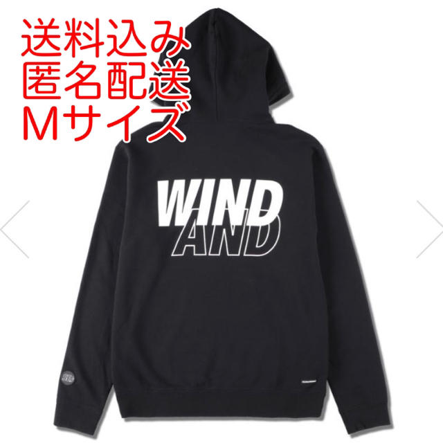 WIND AND SEA SUPPORTER SWEAT HOODY BLACK