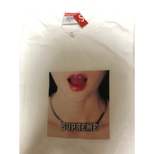 Supreme Necklace tee White