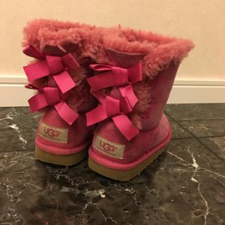 アグ(UGG)のUGG キッズ ブーツ リボン 女の子 16センチ(ブーツ)