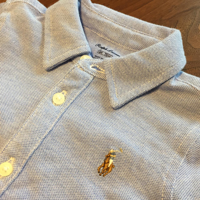 Ralph Lauren(ラルフローレン)のオックスフォード ロンパース キッズ/ベビー/マタニティのベビー服(~85cm)(ロンパース)の商品写真