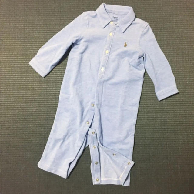 Ralph Lauren(ラルフローレン)のオックスフォード ロンパース キッズ/ベビー/マタニティのベビー服(~85cm)(ロンパース)の商品写真