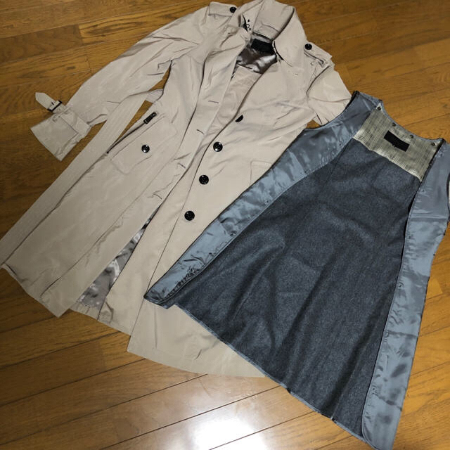 BURBERRY BLACK LABEL(バーバリーブラックレーベル)のBOO様専用　バーバリー トレンチコート ライナー付き スプリングコート レディースのジャケット/アウター(トレンチコート)の商品写真