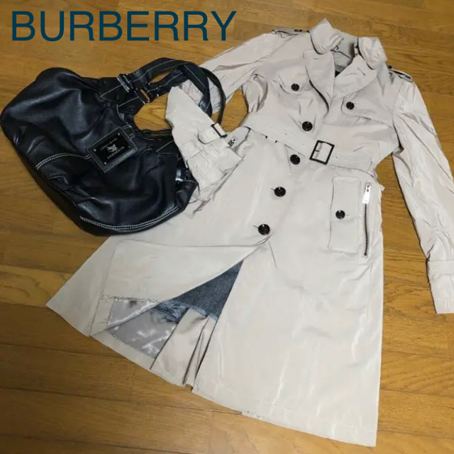 BURBERRY BLACK LABEL(バーバリーブラックレーベル)のBOO様専用　バーバリー トレンチコート ライナー付き スプリングコート レディースのジャケット/アウター(トレンチコート)の商品写真