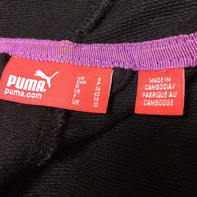 PUMA(プーマ)のPUMA ブラック7分丈パーカー レディースのトップス(パーカー)の商品写真