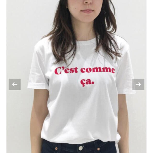 L'Appartement DEUXIEME CLASSE(アパルトモンドゥーズィエムクラス)の★アパルトモン★Les Petits Basics T レッド レディースのトップス(Tシャツ(半袖/袖なし))の商品写真