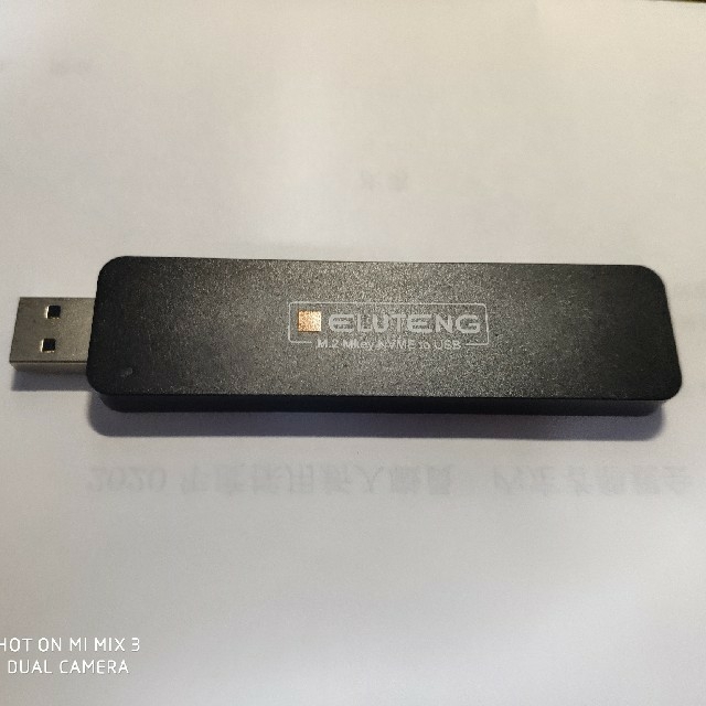 スマホ/家電/カメラM.2 SSD NVMe 500GB LITEON製 USBメモリ化