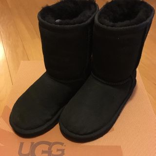 アグ(UGG)のUGG ムートン 黒 17.0(ブーツ)