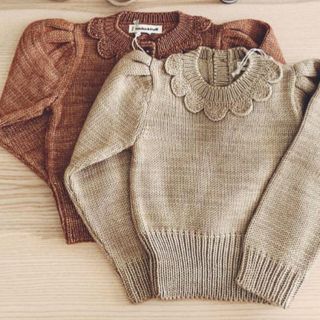 キャラメルベビー&チャイルド(Caramel baby&child )のmisha and puff 19aw rosegold ニット 新品(ニット)