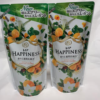 ハピネス(Happiness)のレノアハピネス アプリコット＆ホワイトフローラルの香り 2個セット(洗剤/柔軟剤)