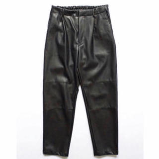 サンシー(SUNSEA)の19aw stein fake leather trousers S 19aw(スラックス)