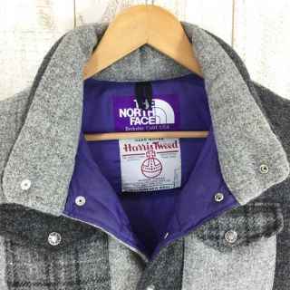 ノースフェイス　x Harris Tweed パープルレーベル ダウンジャケット