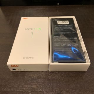 ソニー(SONY)の新品・SIMロック解除済  Xperia1エクスペリア au  ブラック(スマートフォン本体)