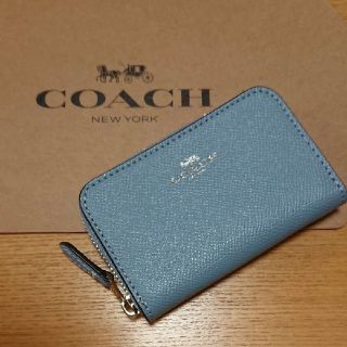 コーチ(COACH)の⭐新品⭐ COACH コーチ コインウォレット ブルー(コインケース)