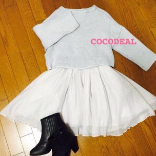 ココディール(COCO DEAL)の2015年♡ブルーショート丈ニット♡(ニット/セーター)