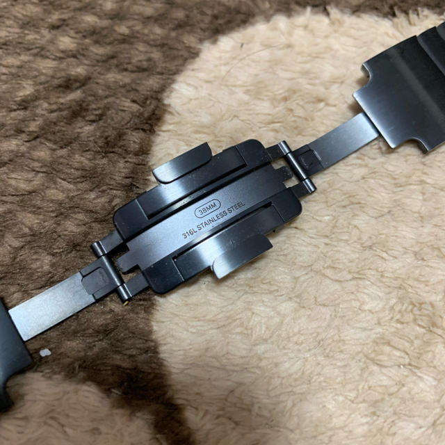 Apple(アップル)のApple Watch 38mm 40mm 用スペースブラックリンクブレスレット スマホ/家電/カメラのスマホアクセサリー(その他)の商品写真