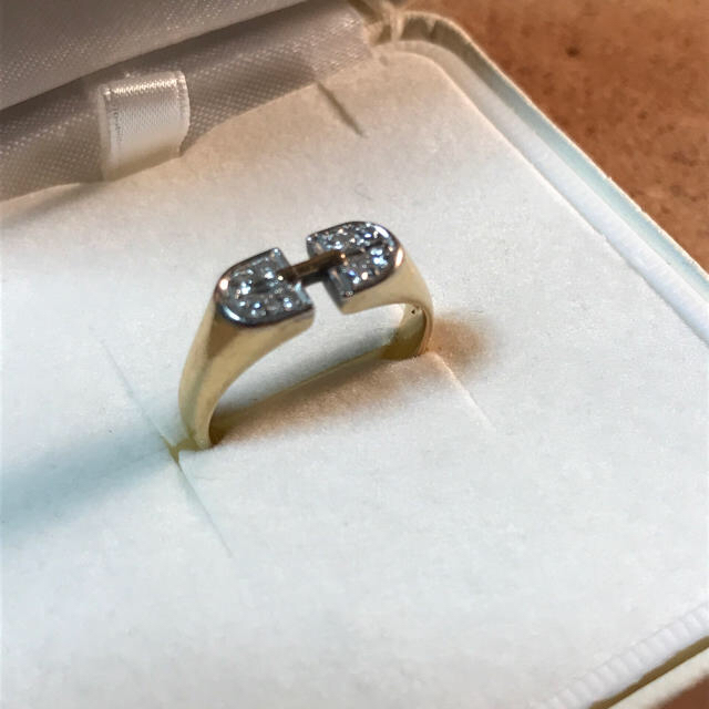 18K ゴールド  メレダイヤ8石 リング 11号 レディースのアクセサリー(リング(指輪))の商品写真